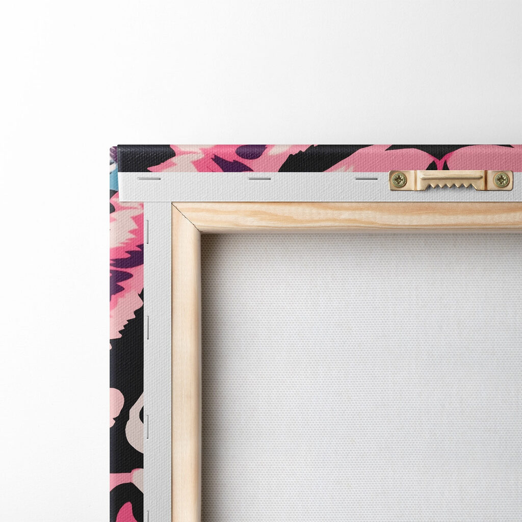 Tigre rose et bleu — dos