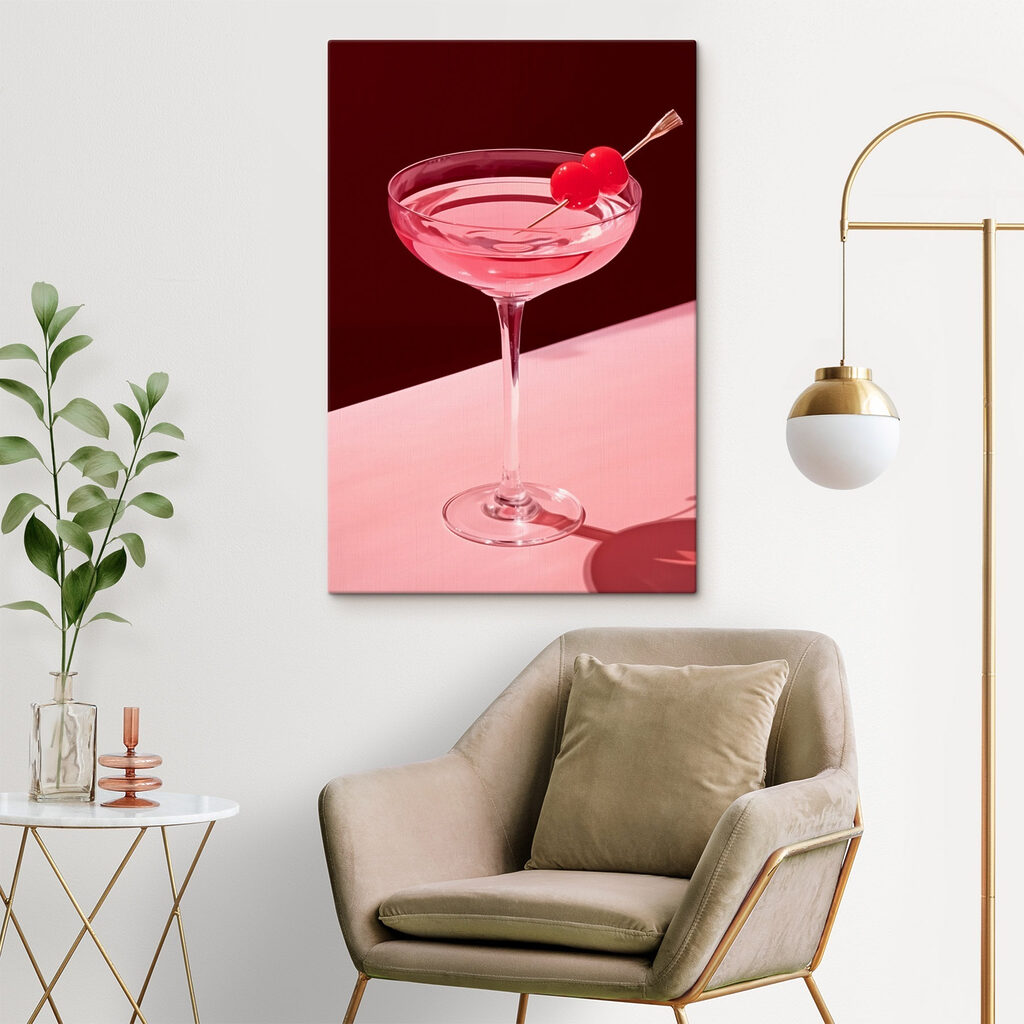 Cocktail rose et cerise — intérieur 1