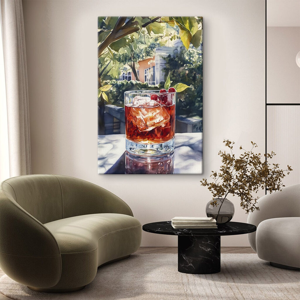 Cocktail sombre au jardin — intérieur 1
