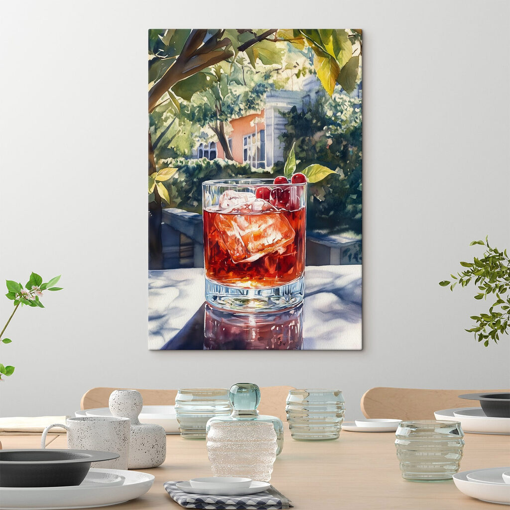Cocktail sombre au jardin — intérieur 2