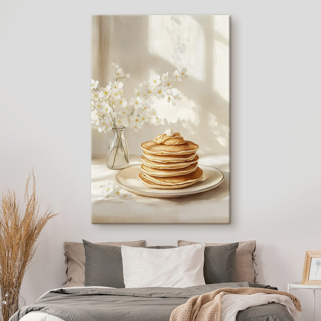 Pancakes et fleurs blanches — intérieur 2