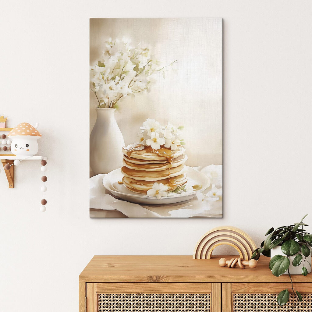 Pancakes et vase fleuri — intérieur 2