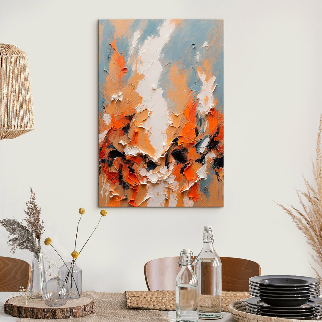 Touches orange sur gris-bleu — intérieur 3