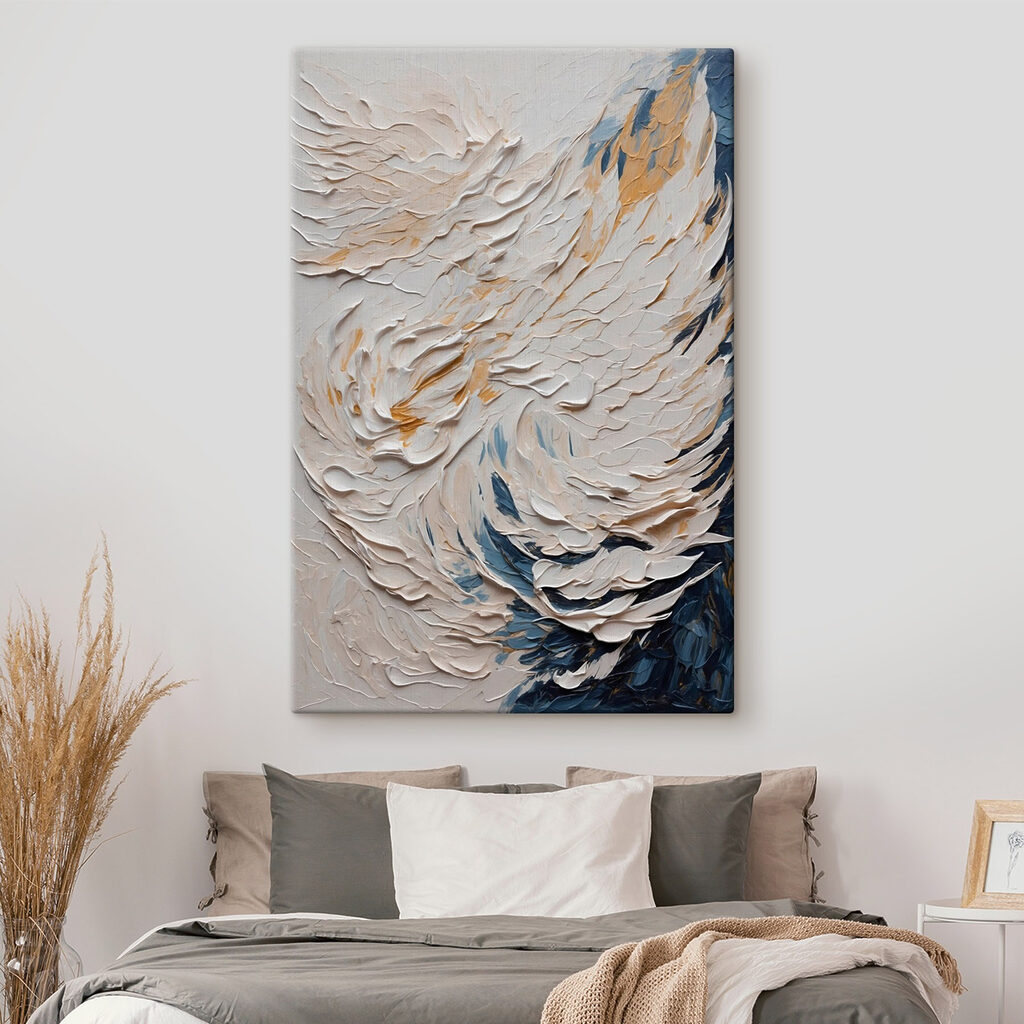 Coulée blanche et bleue — intérieur 2