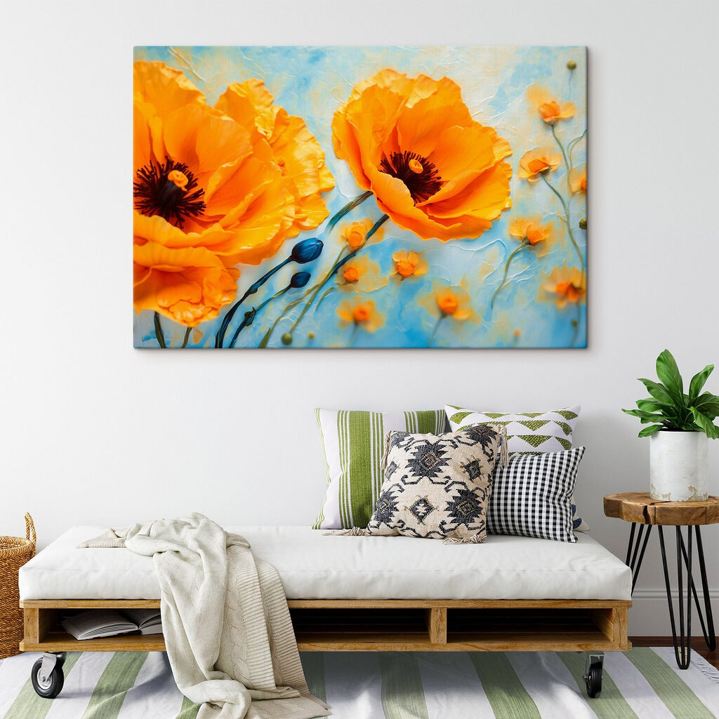 Coquelicots sur bleu ciel — intérieur 2