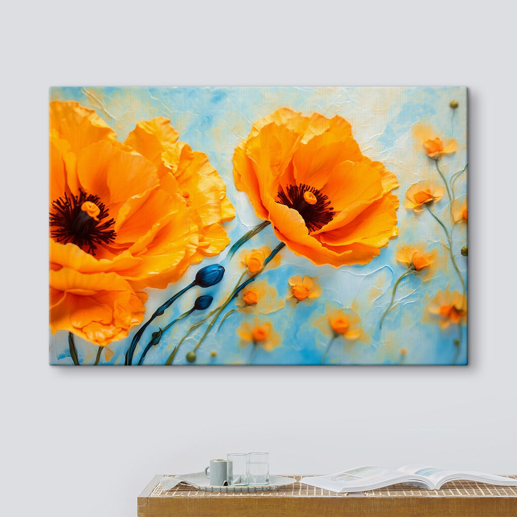 Coquelicots sur bleu ciel — intérieur 3