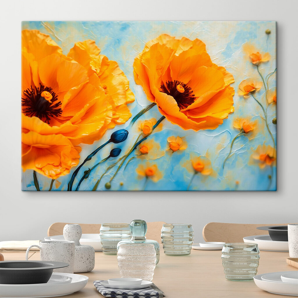 Coquelicots sur bleu ciel — intérieur 1