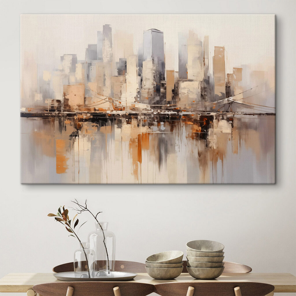 Ville en reflets chauds — intérieur 2