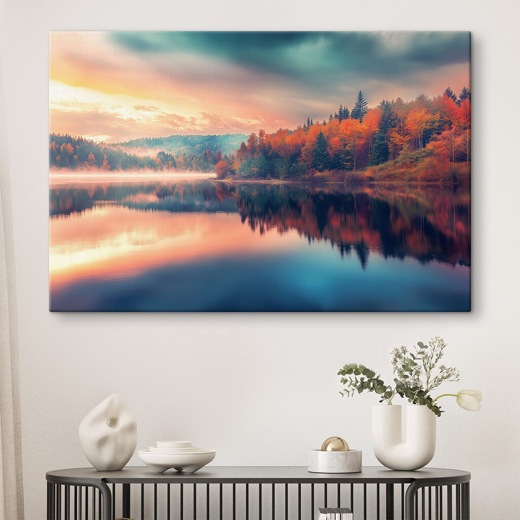 Lac d’automne miroitant — intérieur 2