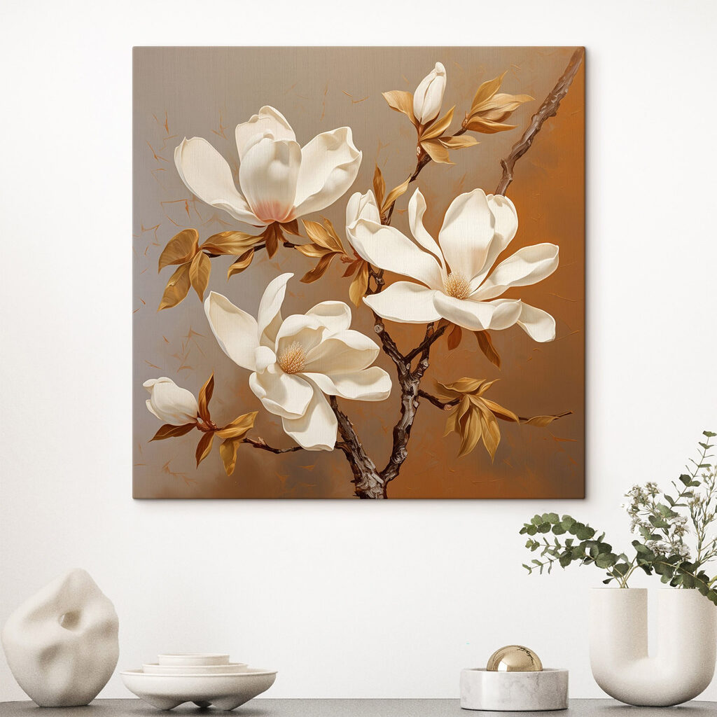 Magnolia crème sur caramel — intérieur 1