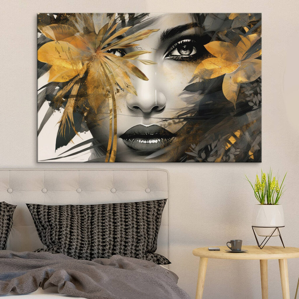 Visage aux feuilles d’or — intérieur 2