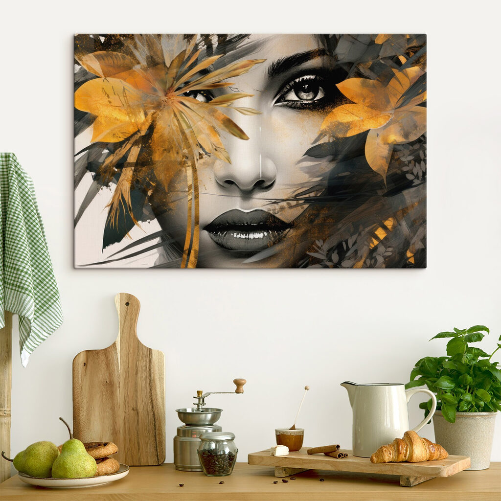 Visage aux feuilles d’or — intérieur 3
