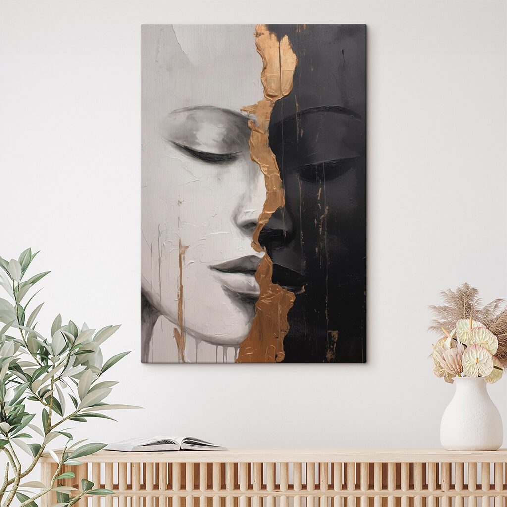 Deux visages, ligne d’or — intérieur 2