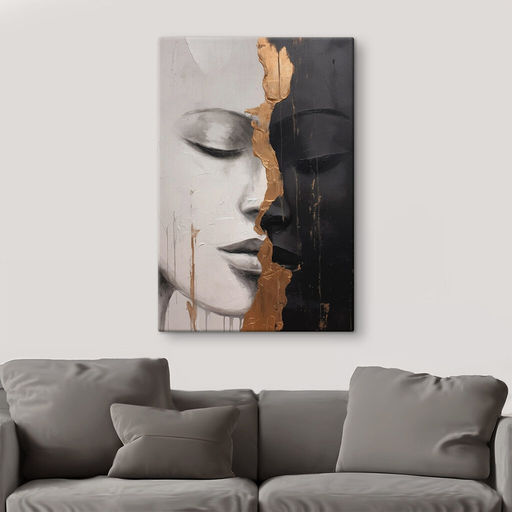 Deux visages, ligne d’or — intérieur 3