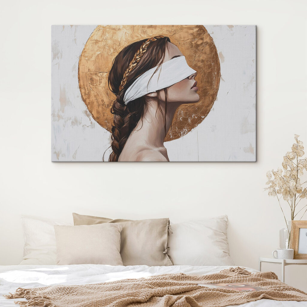 Profil aux yeux bandés — intérieur 1