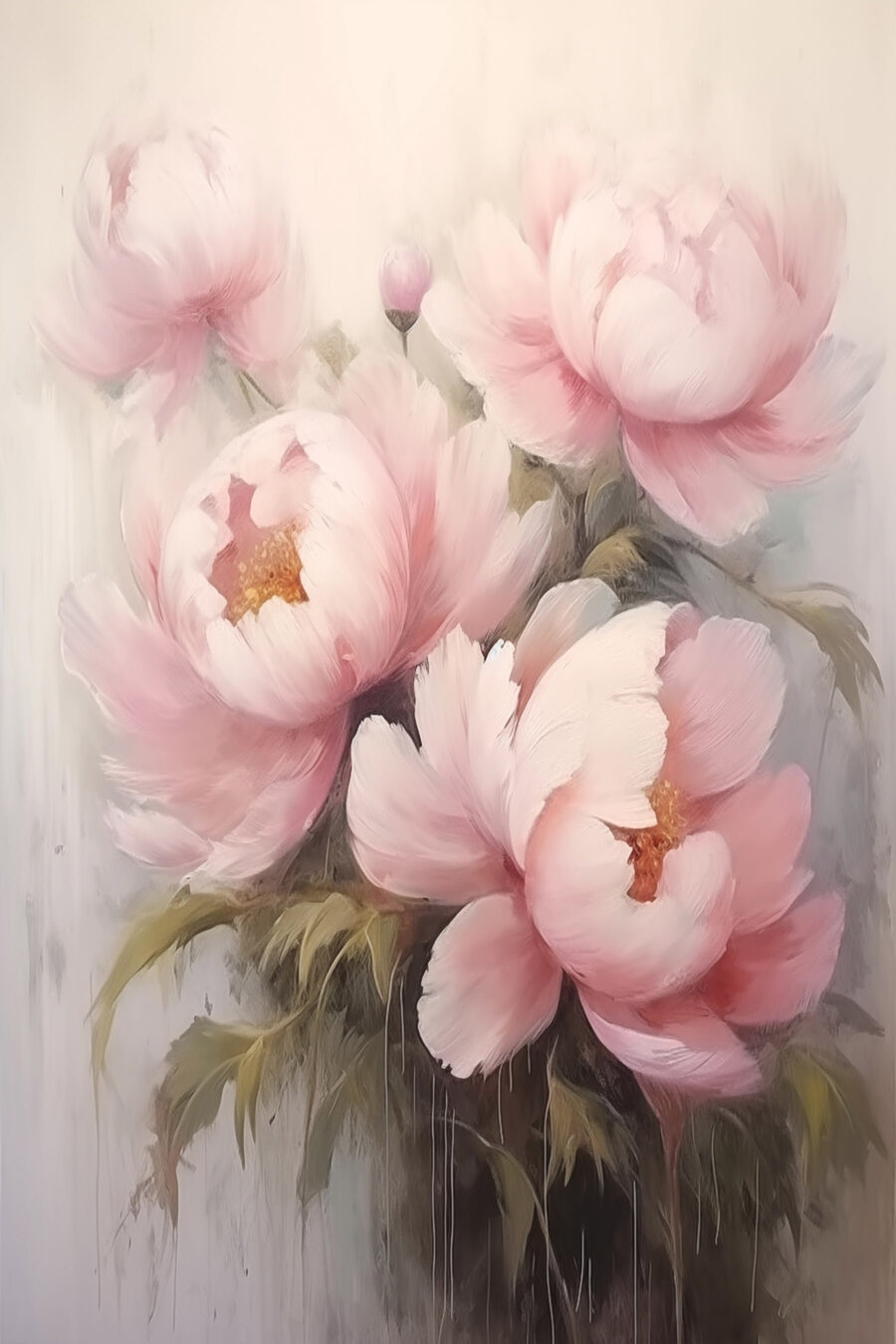Pivoines rêveuses — motif complet