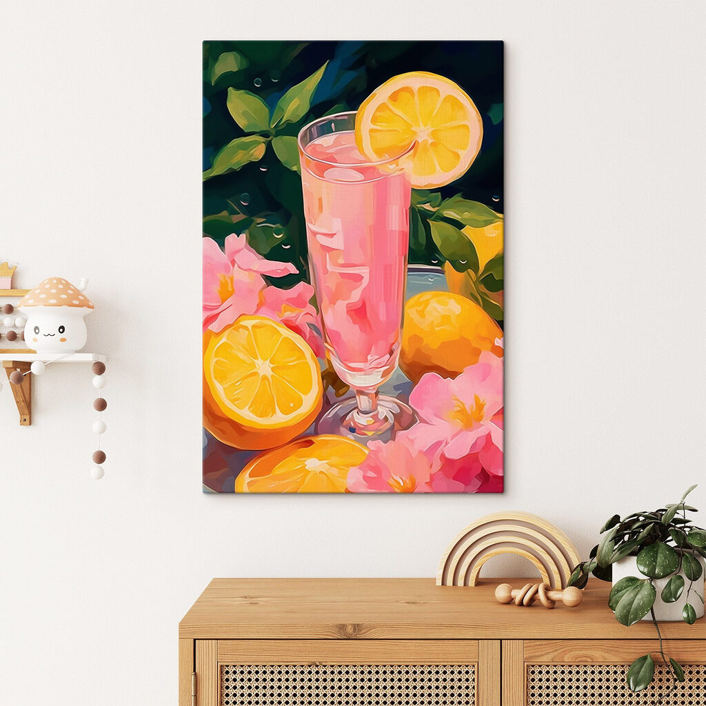 Boisson rose et fleurs — intérieur 2