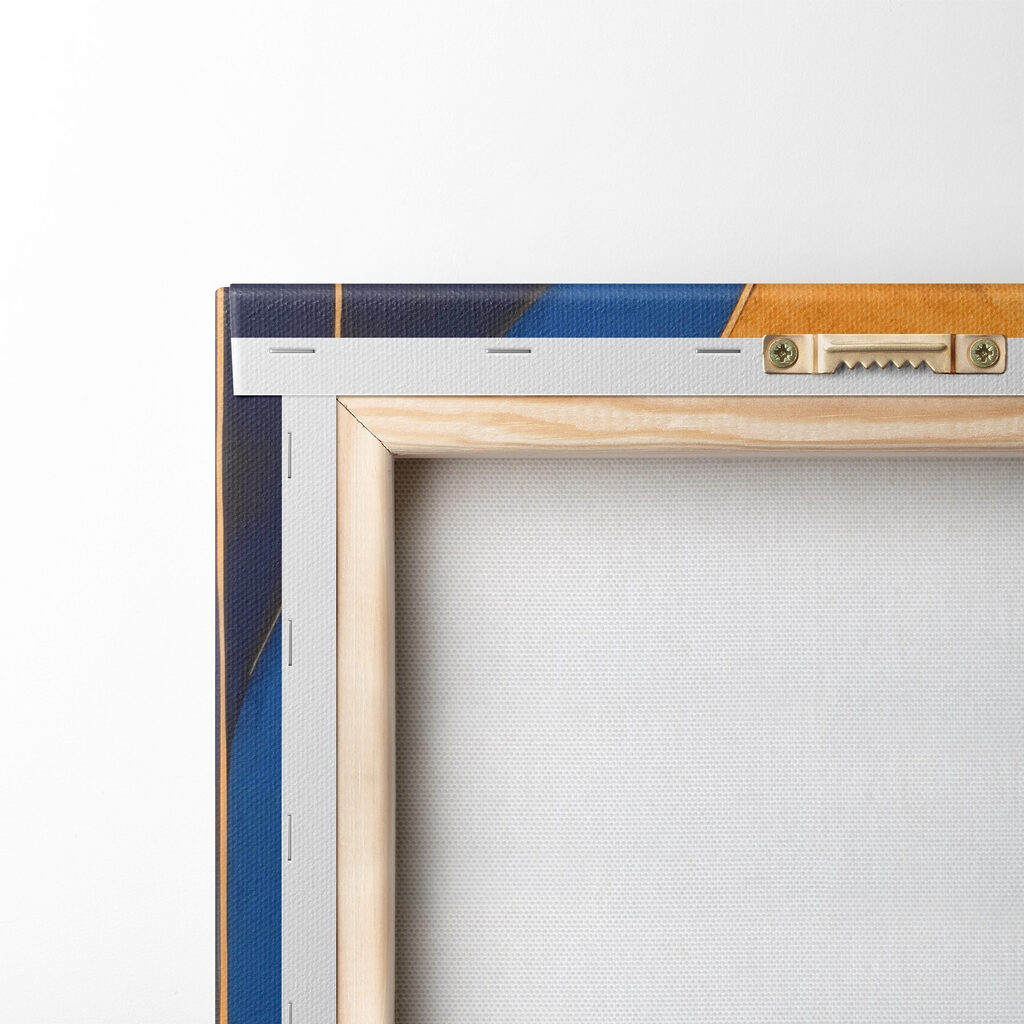 Masque bleu et or — dos