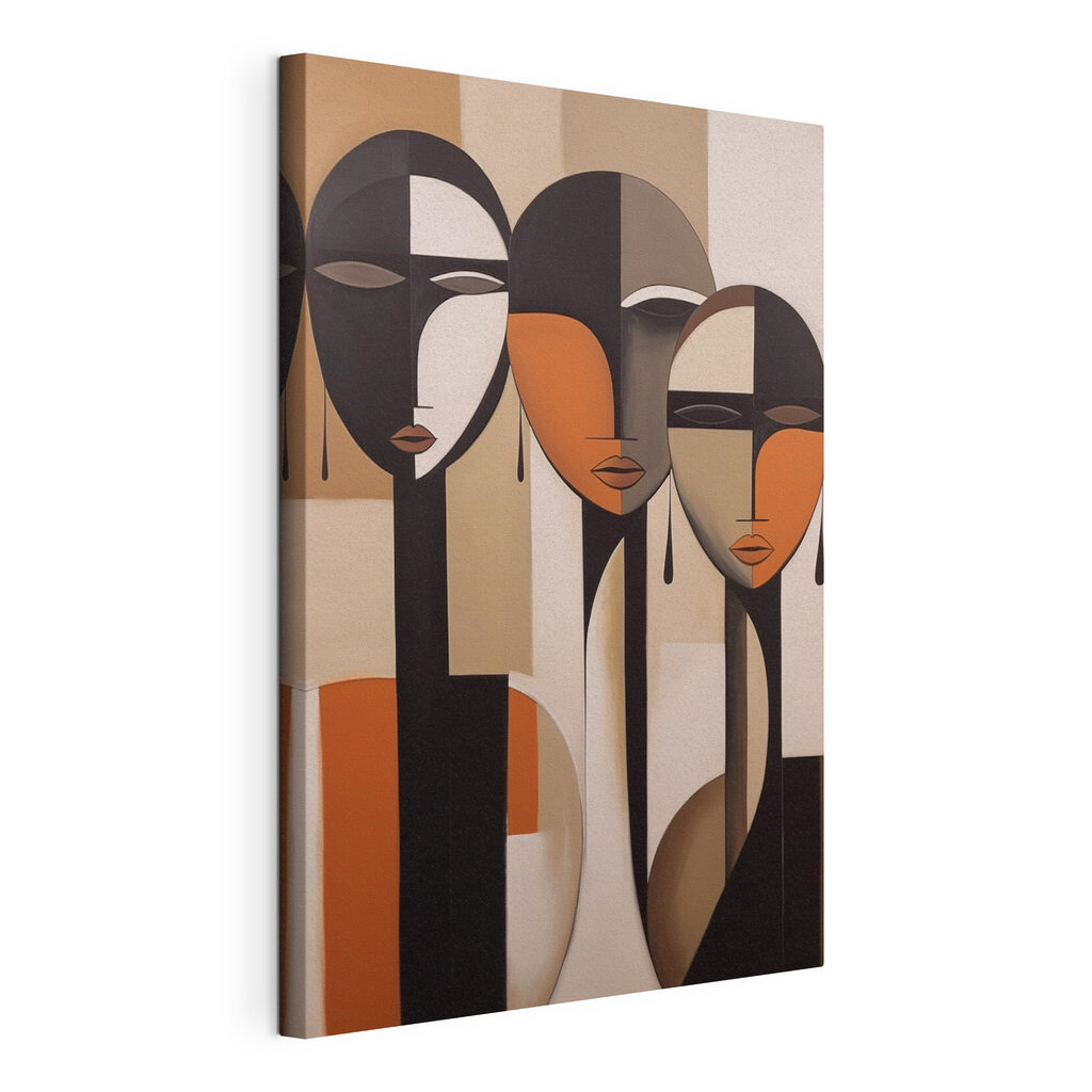Visages aux tons terre — vue du produit