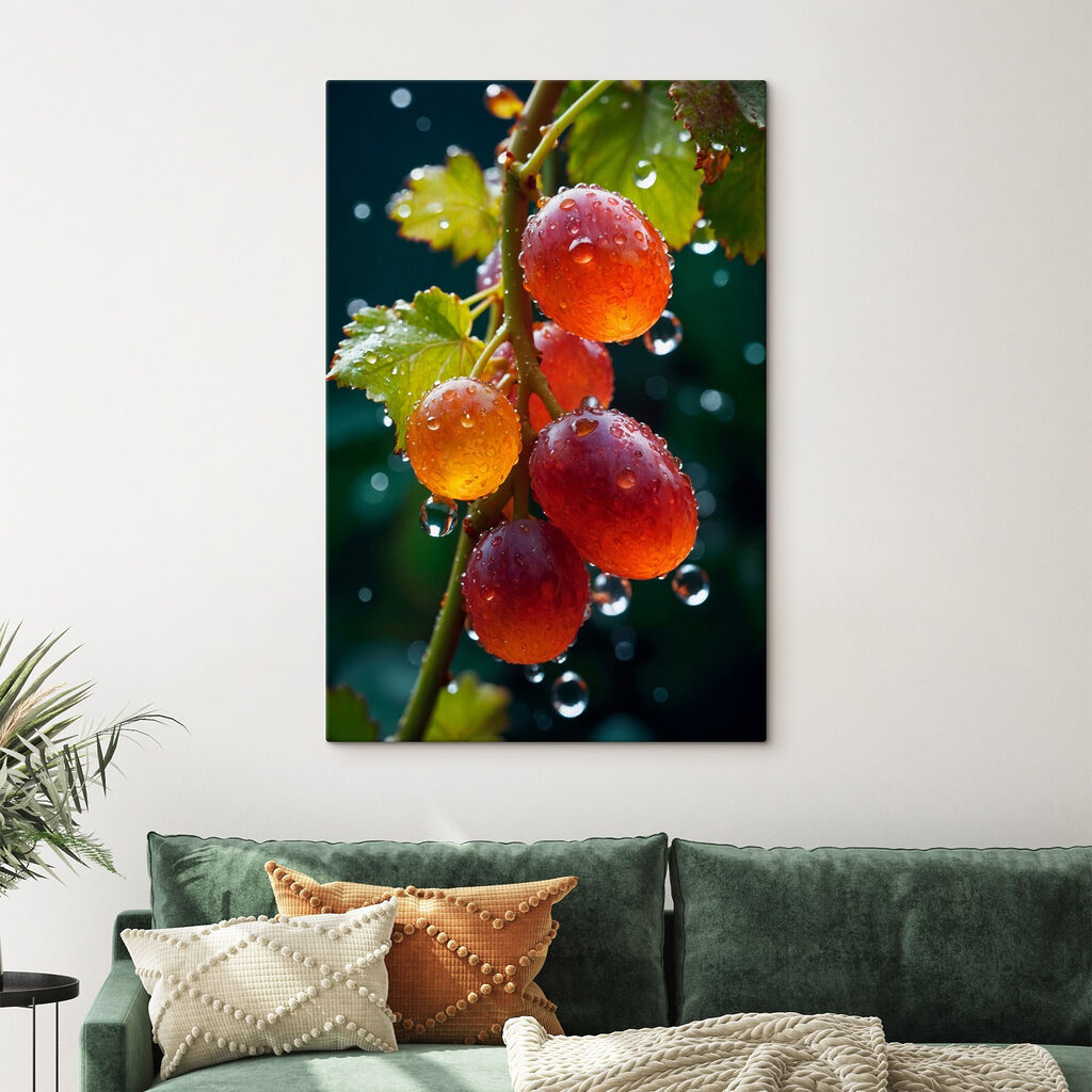 Raisins aux gouttes d’eau — intérieur 1