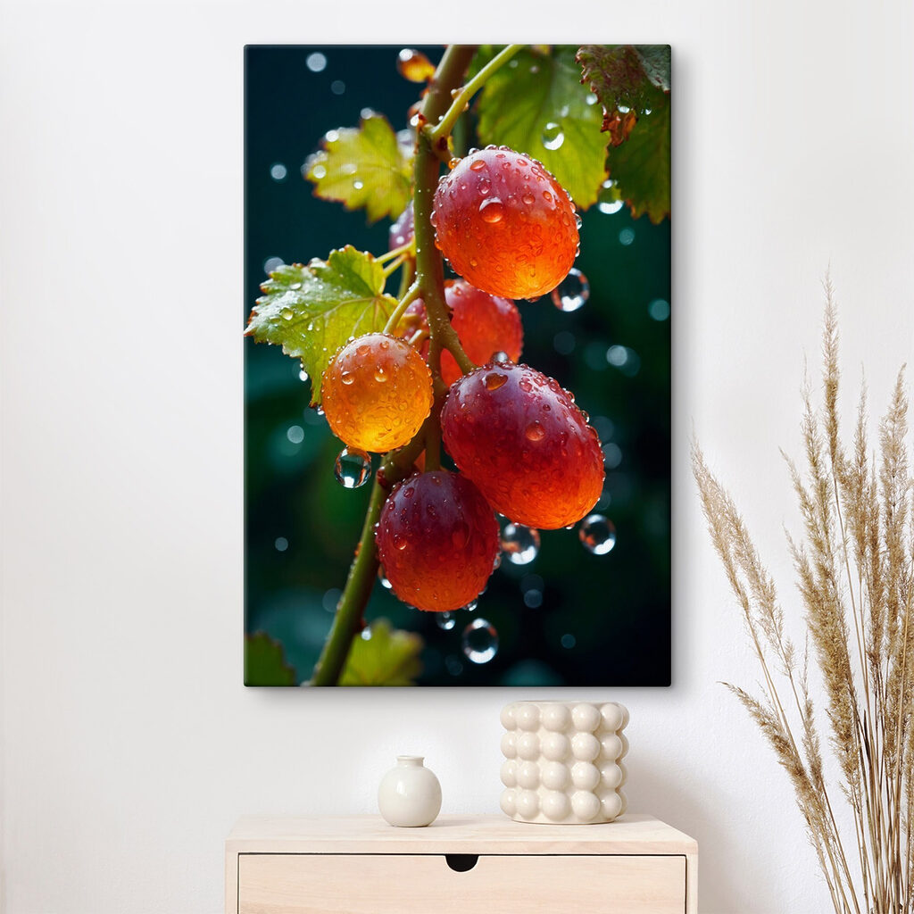 Raisins aux gouttes d’eau — intérieur 3