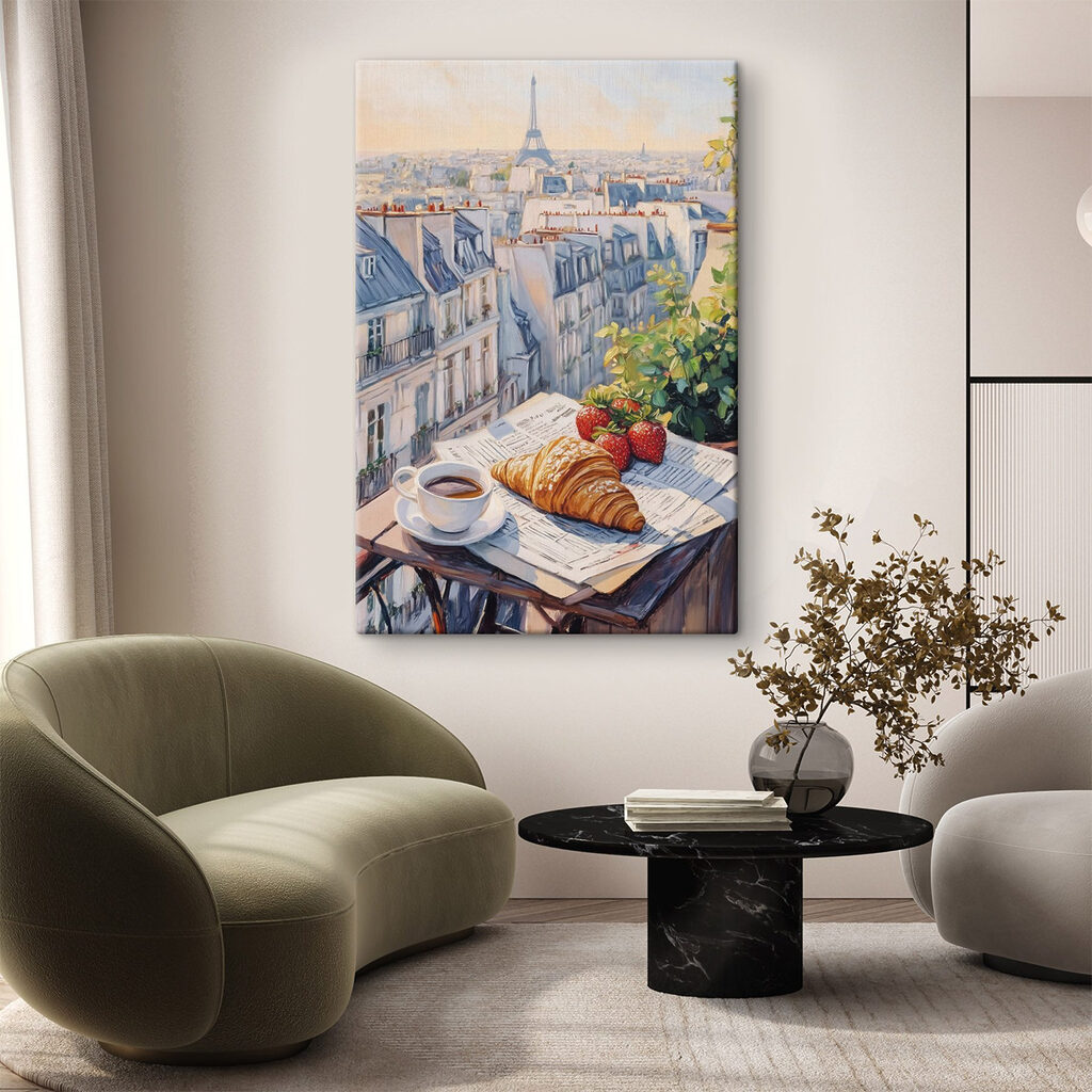 Matin sur Paris dans un intérieur