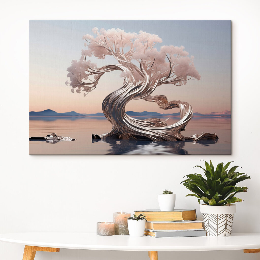 Arbre au tronc argenté — intérieur 1