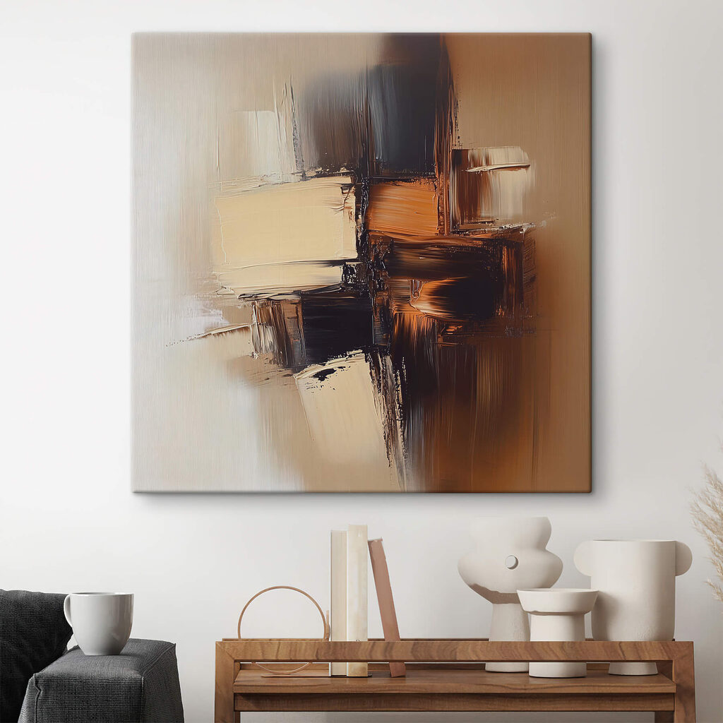 Caramel sur brun profond — intérieur 1