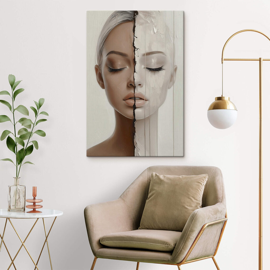 Visage en deux moitiés — intérieur 3