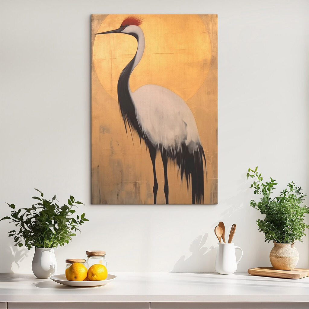 Grue sur fond doré — intérieur 2