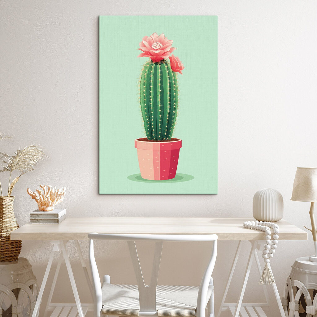 Cactus en fleurs — intérieur 1