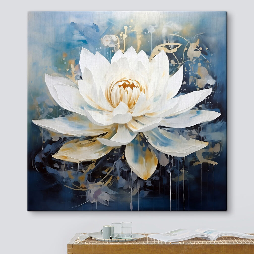 Lotus blanc, brume bleue — intérieur 3