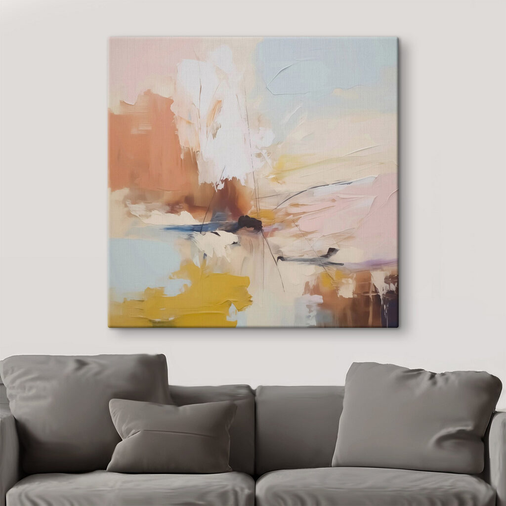 Aplats pêche, traits bleus — intérieur 2