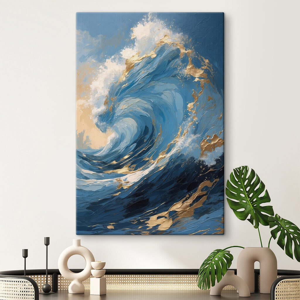 Vague à l’écume dorée — intérieur 1