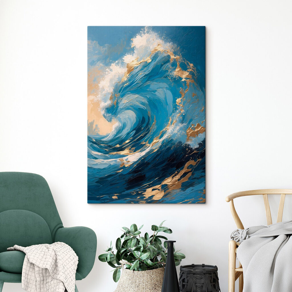 Vague à l’écume dorée — intérieur 2