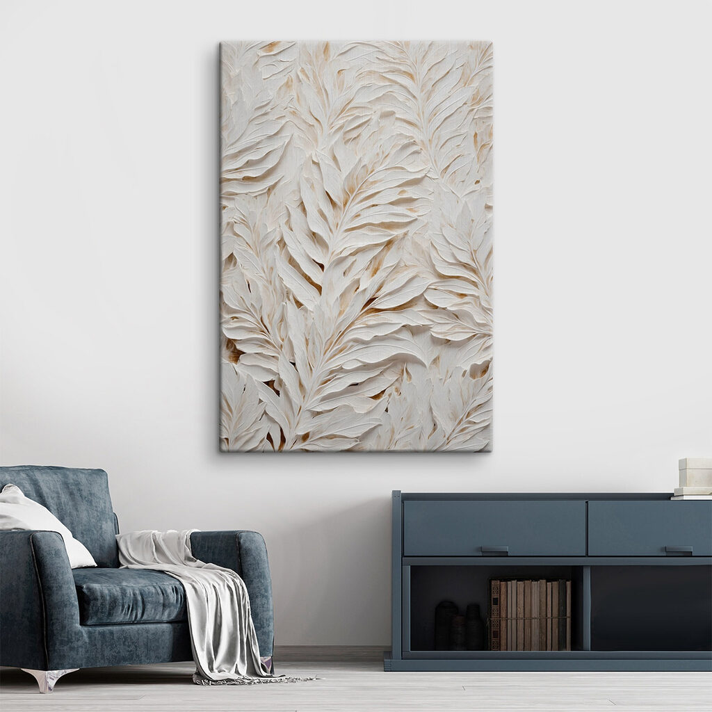 Feuillage blanc et ombres — intérieur 2