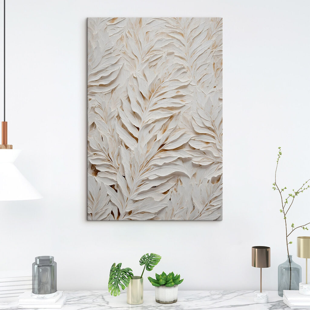Feuillage blanc et ombres — intérieur 3