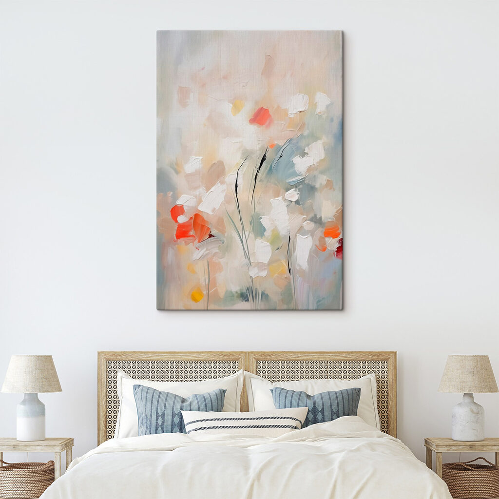 Fleurs en touches pâles — intérieur 2