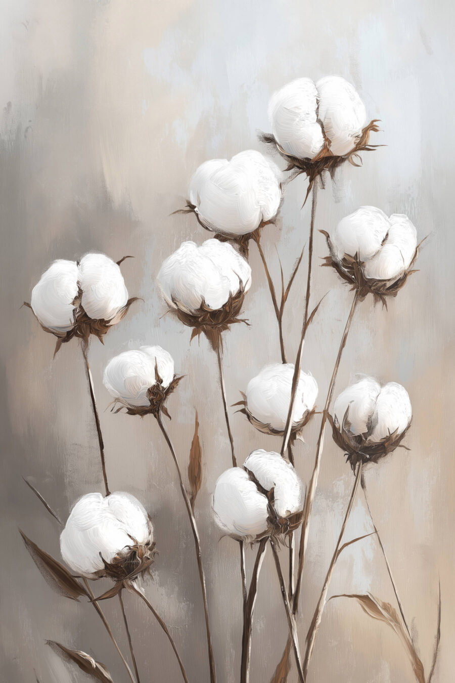 Branches de coton — motif complet