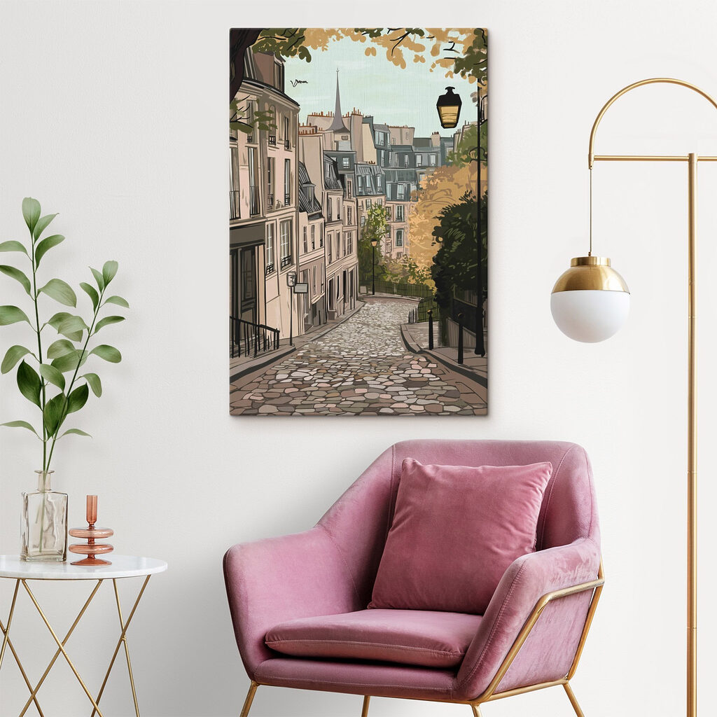 Ruelle pavée en automne — intérieur 2