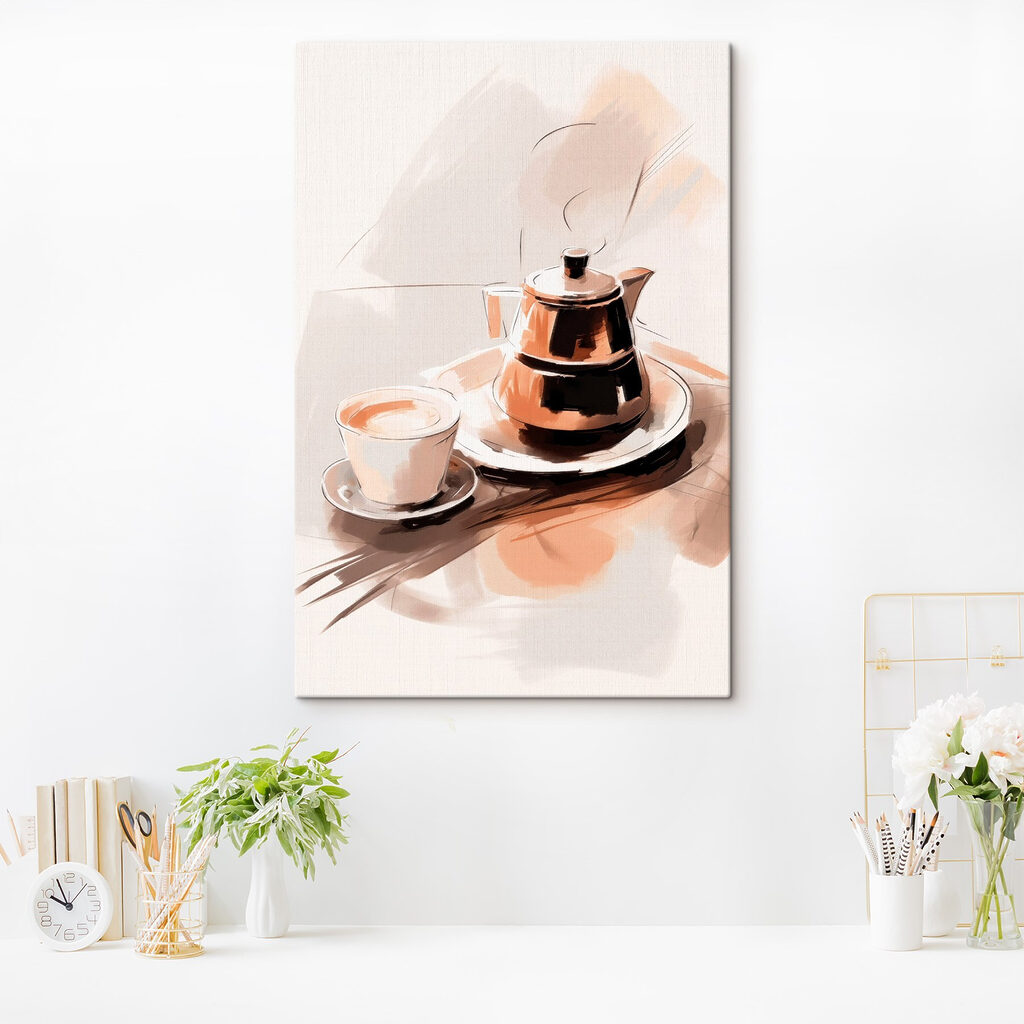 Cafetière à l’aquarelle — intérieur 1