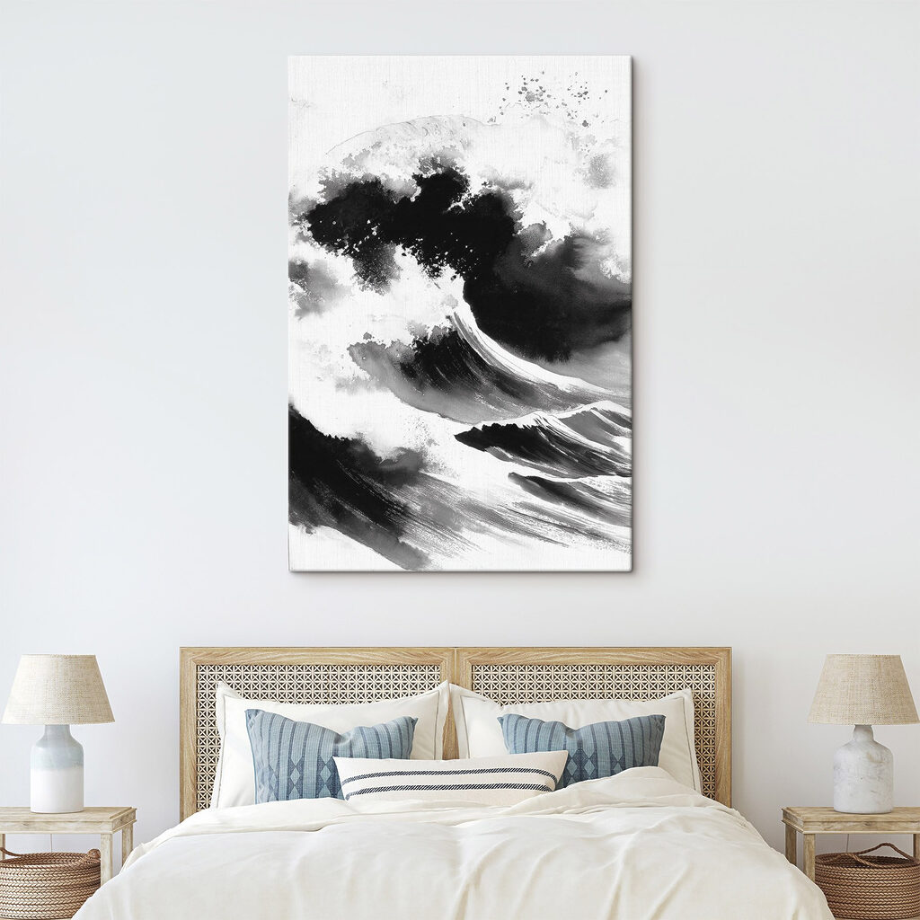 Vague noire et blanche — intérieur 1