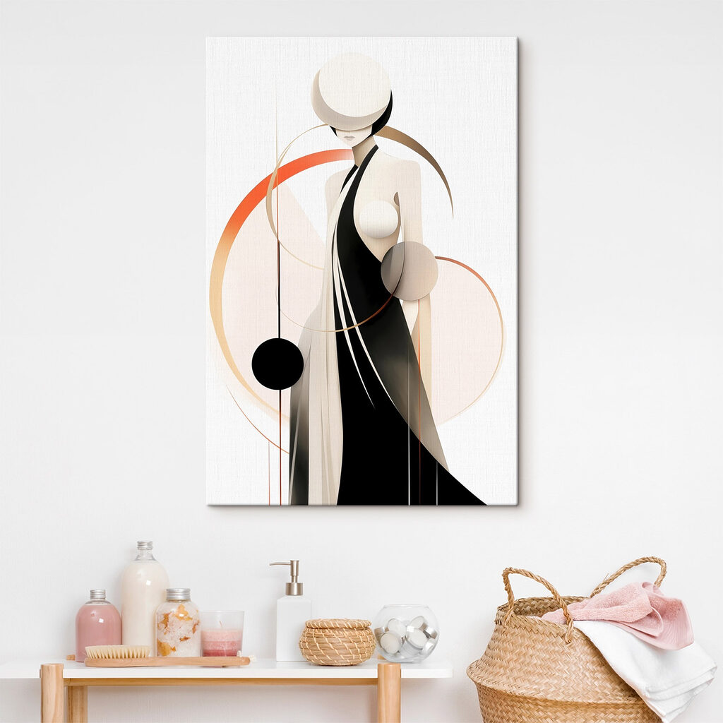 Femme parmi les arcs — intérieur 1