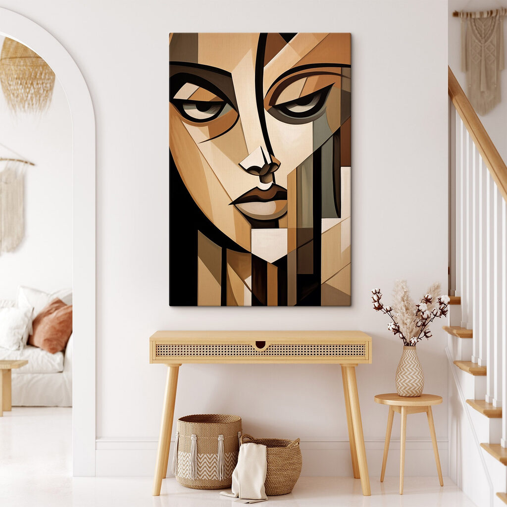 Regard en camaïeu brun dans un intérieur