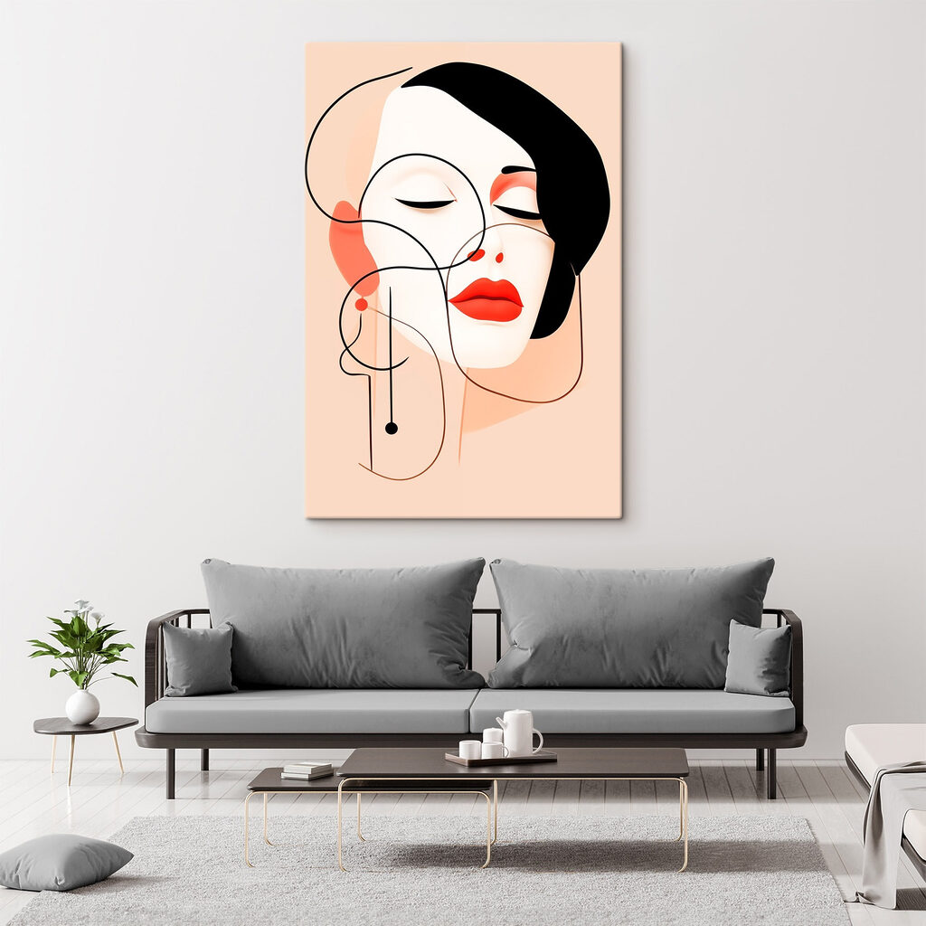 Deux profils au trait — intérieur 2