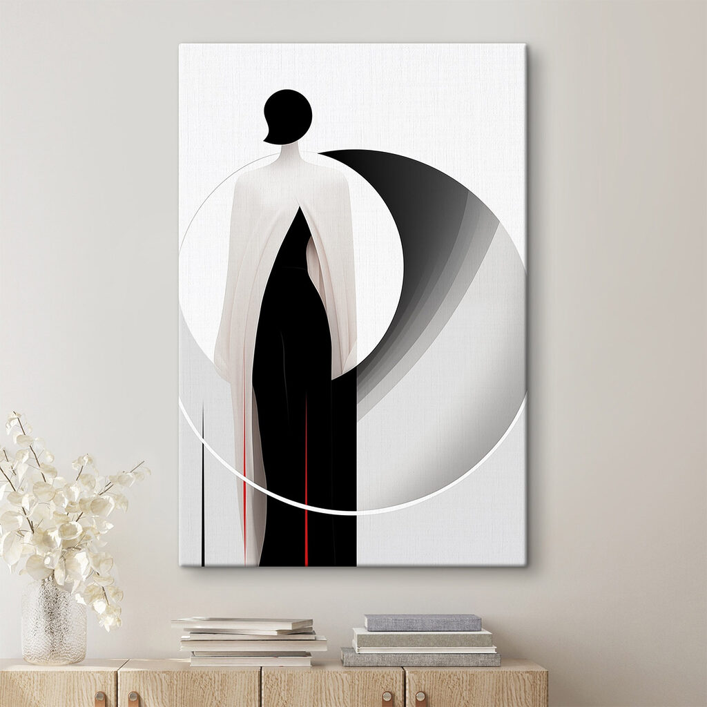 Silhouette et éventail gris — intérieur 2