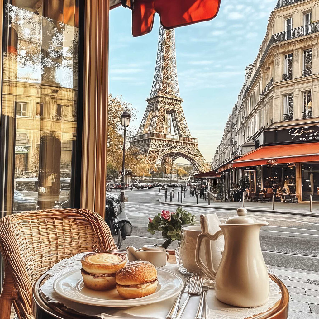 Pause gourmande à Paris — motif complet