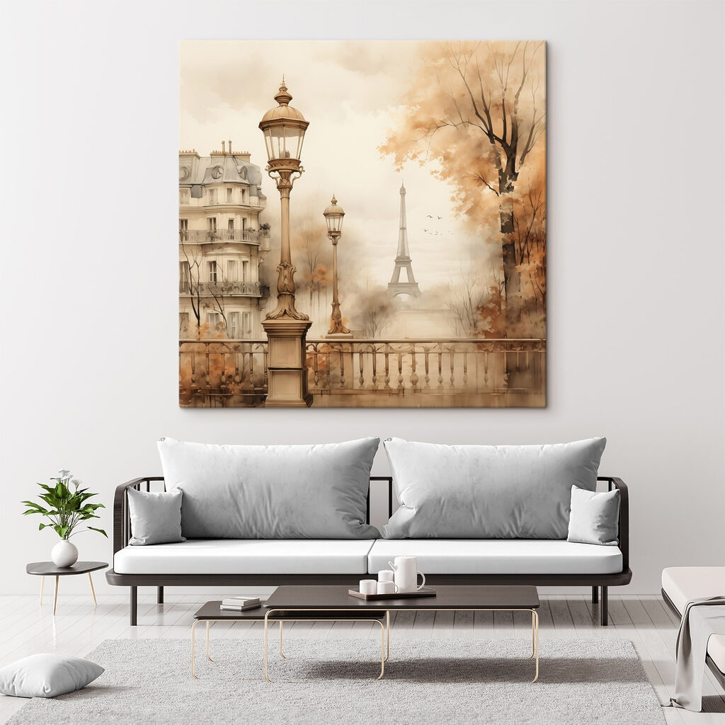 Réverbère parisien en automne — intérieur 2