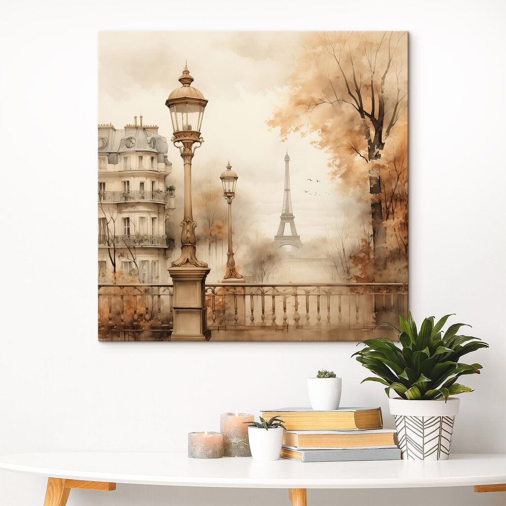 Réverbère parisien en automne — intérieur 3