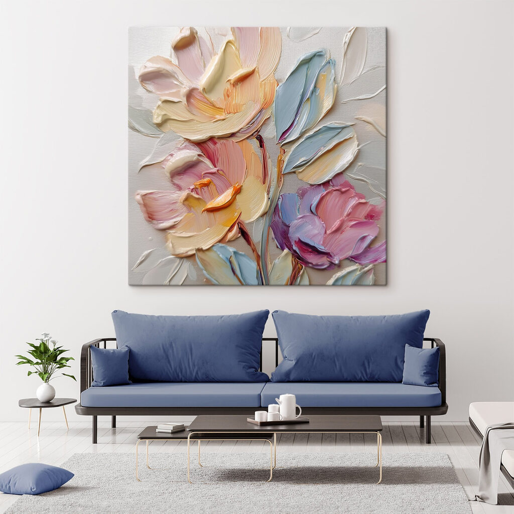 Fleurs aux larges contours — intérieur 1